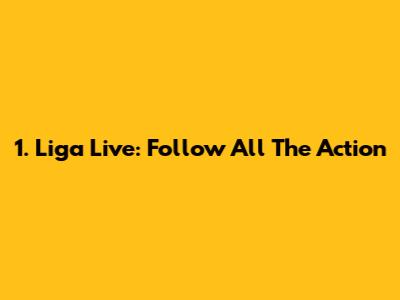 1. Liga Live: Follow All The Action