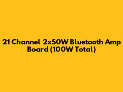 21 Channel 2x50W Bluetooth Amp Board (100W Total)