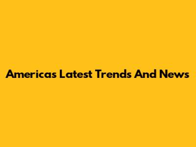America's Latest Trends And News