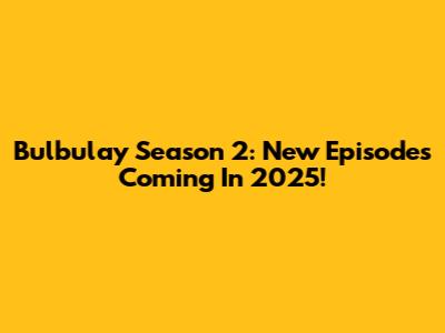 Bulbulay Season 2: New Episodes Coming In 2025!