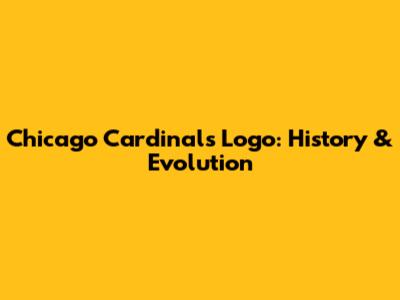 Chicago Cardinals Logo: History & Evolution