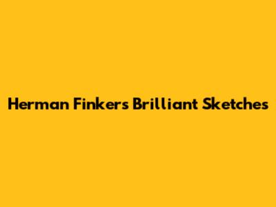 Herman Finkers' Brilliant Sketches
