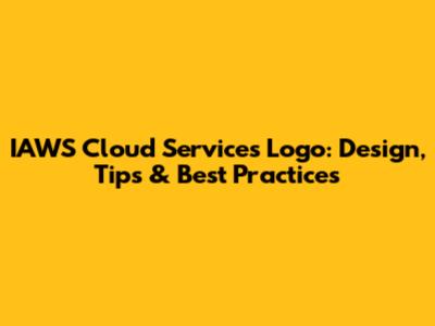 IAWS Cloud Services Logo: Design, Tips & Best Practices