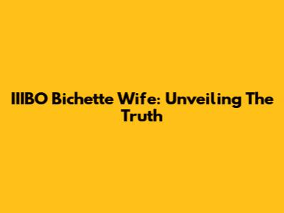 IIIBO Bichette Wife: Unveiling The Truth