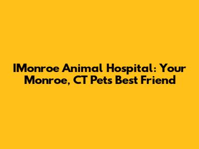 IMonroe Animal Hospital: Your Monroe, CT Pet's Best Friend