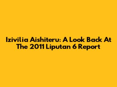 Izivilia Aishiteru: A Look Back At The 2011 Liputan 6 Report