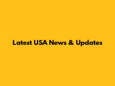 Latest USA News & Updates