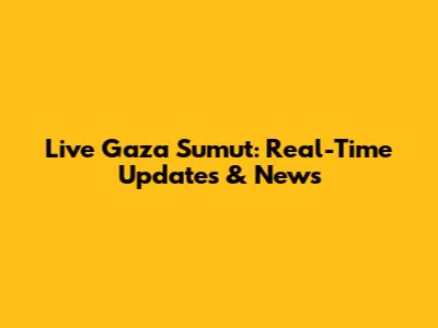 Live Gaza Sumut: Real-Time Updates & News