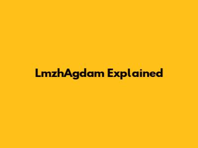 LmzhAgdam Explained