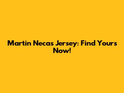Martin Necas Jersey: Find Yours Now!