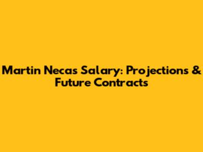 Martin Necas Salary: Projections & Future Contracts