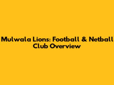 Mulwala Lions: Football & Netball Club Overview