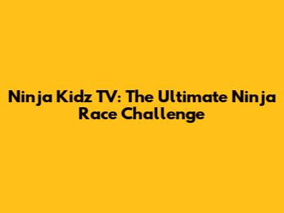 Ninja Kidz TV: The Ultimate Ninja Race Challenge