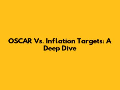 OSCAR Vs. Inflation Targets: A Deep Dive
