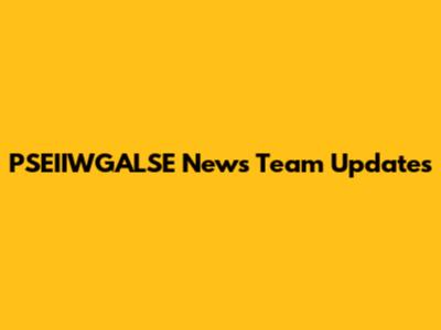 PSEIIWGALSE News Team Updates
