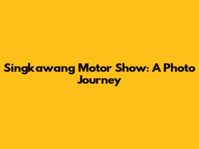 Singkawang Motor Show: A Photo Journey