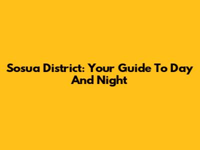 Sosua District: Your Guide To Day And Night