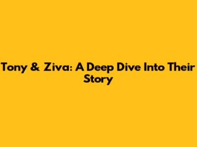 Tony & Ziva: A Deep Dive Into Their Story