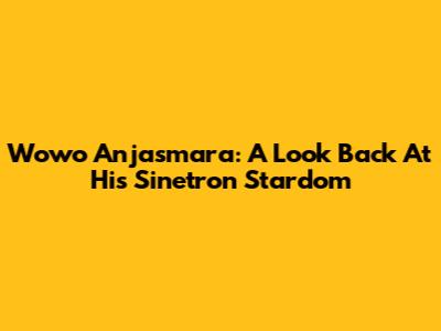 Wowo Anjasmara: A Look Back At His Sinetron Stardom