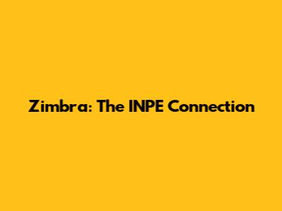 Zimbra: The INPE Connection